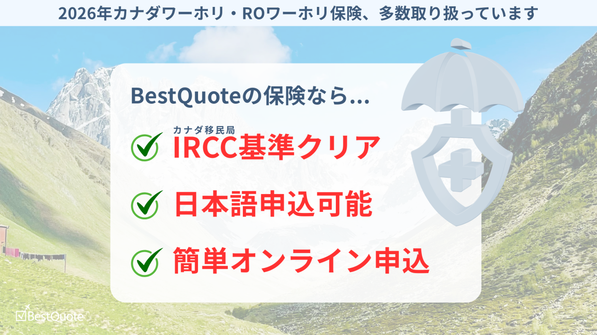BestQuoteワーホリ保険の3つの特徴 BestQuoteワーホリ保険の3つの特徴